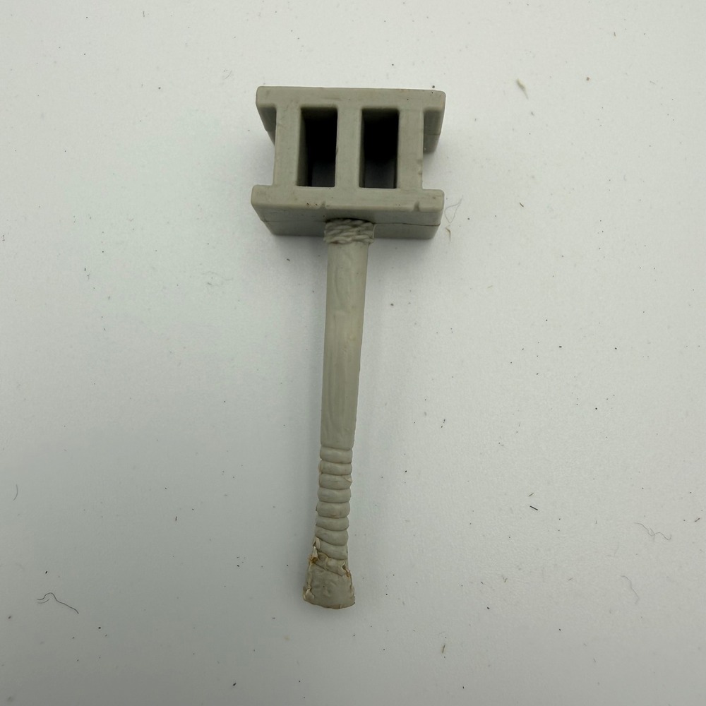 Vintage 1988 G.I. Joe Road Pig Grey Plastic Cinder Block Hammer Accessory Toy